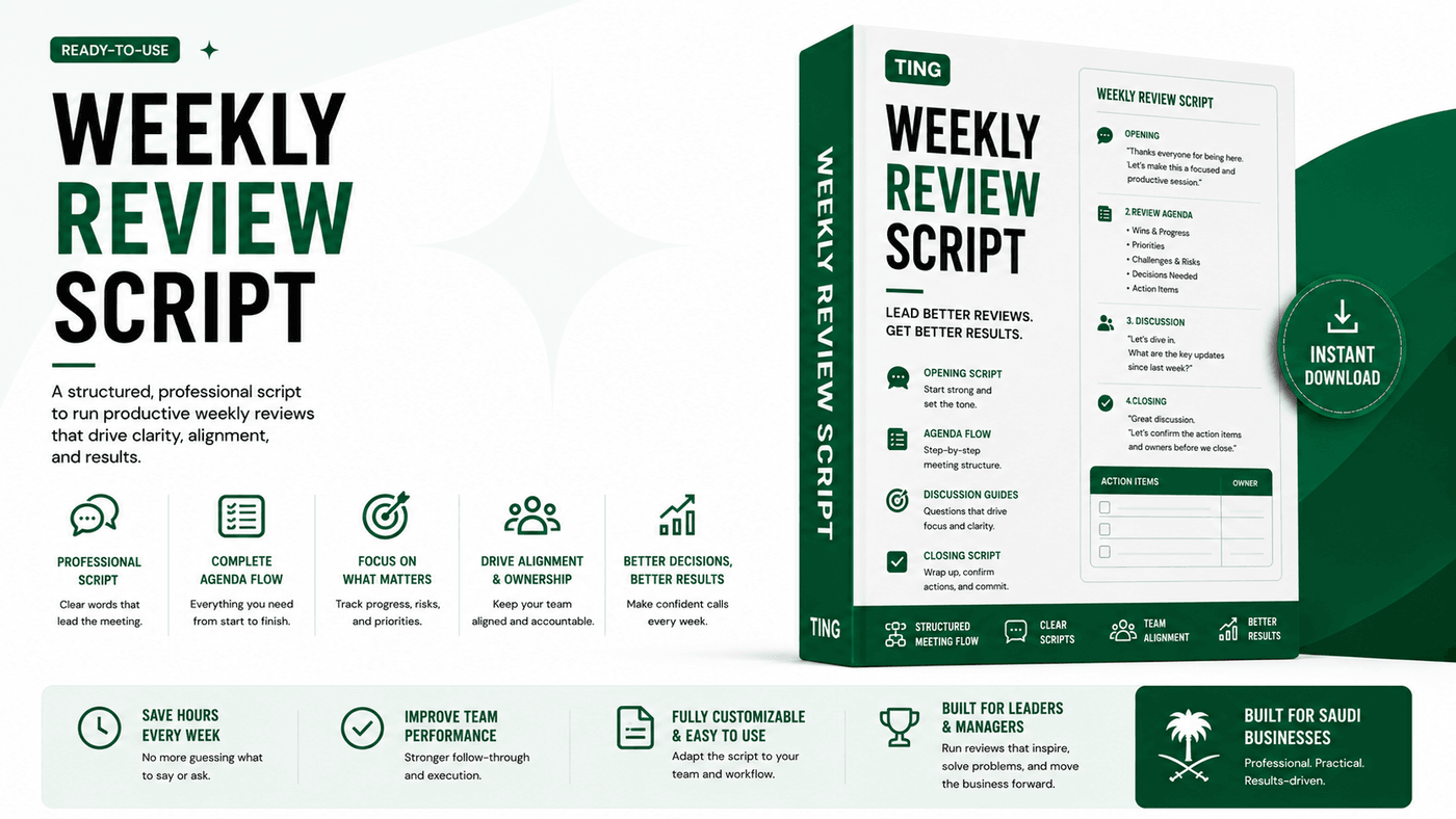 Weekly Review Script marketplace thumbnail